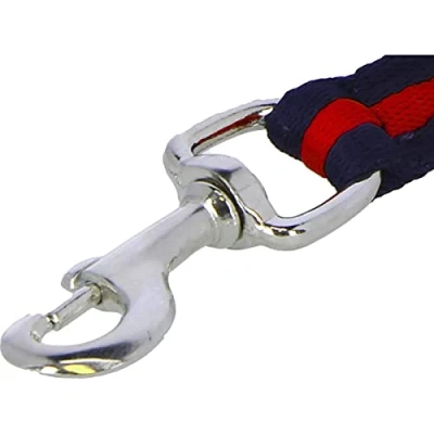 Image of Shires Wessex Cushion Web Lead Rein Navy/Red 1.8M