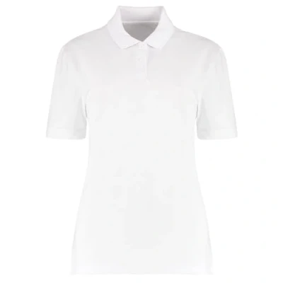 Image of Kustom Kit Ladies Short Sleeve Polo Shirts, White, 20. KK722