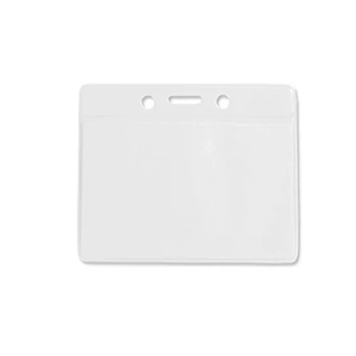 Image of ID Card It Plastic Pocket Wallet Identity Pass Badge Holder Clear (Pack of 100)