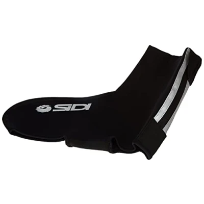 Image of Sidi Unisex&#039;s Cold T.44 47 Shoe Covers Overshoes, Black/White, 44/47 EU