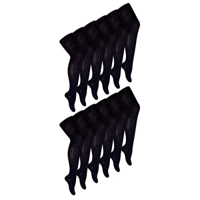 Image of Sock Snob 12 Pair Multipack Girls School Uniform Tights