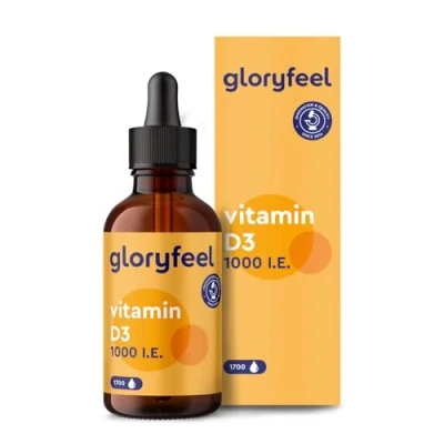 Image of Vitamin D3 Drops 50ml Liquid in MCT Oil, 1.000 IU per Drop (1700 Drops) for Kids &amp; Adults Supplement Made Germany