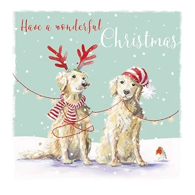 Image of GBCC Ling Design Pack of 6 Artistic Charity Christmas Cards &#039;Light Up Christmas&#039; 1 Illustrated From The Great British Card Company, Multicoloured, 141 x mm