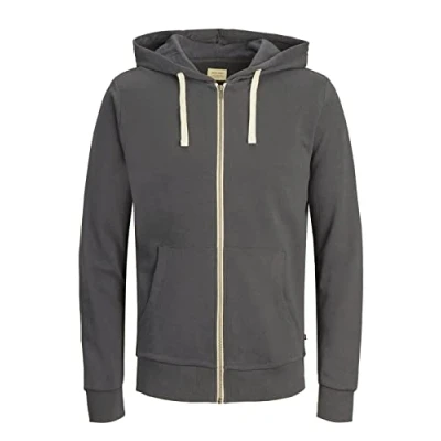 Image of Jack &amp; Jones Men&#039;s Comfortable Sweatshirt, Grey (Asphalt / Reg Fit), L