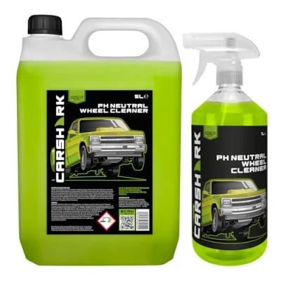 Image of CARSHARK PH Neutral Wheel Cleaner 5 Litre + 1 Litre, Effective Cleaning for All Wheels