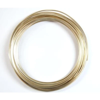 Image of celloexpress Aluminium Craft Wire 1.5mm x 5m (Diameter Length) 15 Guage (Pale Gold)