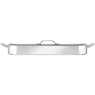 Image of KitchenCraft Fish Kettle, Stainless Steel Induction, Polished, Large, 61.5 x 18.5 10.5cm, Silver