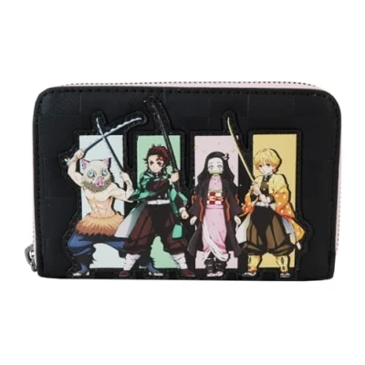 Image of Loungefly Demon Slayer: Kimetsu no Yaiba Wallet Slayer Group, Black