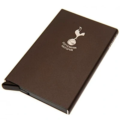 Image of EPL Tottenham Hotspur FC RFID Aluminium Card Case, 4 Inches, Brown