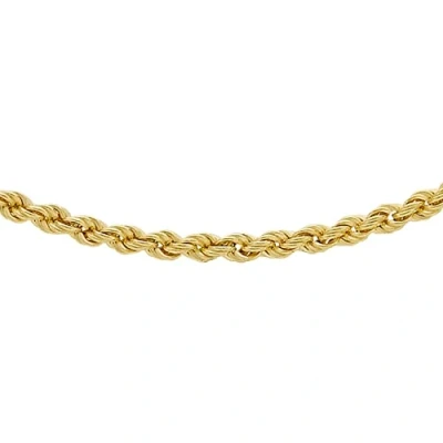 Image of Carissima Gold Women&#039;s 9ct Yellow Hollow 40 Rope Chain Necklace of Length 46cm/18&quot;