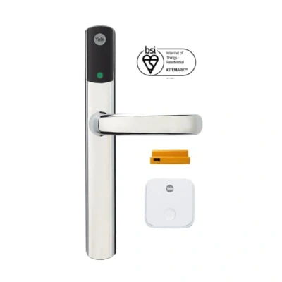 Image of Yale Conexis L2 Smart Door Lock Remote Access From Anywhere, Anytime, No Key Needed, Works with Alexa, Google Assistant and Philips Hue Chrome