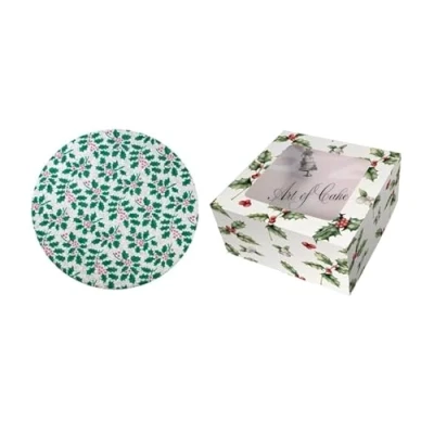 Image of Art of cake® 10&quot; Christmas Board &amp; Holly Box/Christmas Box
