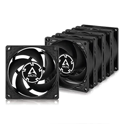 Image of ARCTIC P8 PWM PST (5 Pack) PC Fan, 80mm Case Sharing Technology (PST), Pressure Optimised, Quite motor, Computer, Fan Speed: 200 3000 rpm Black