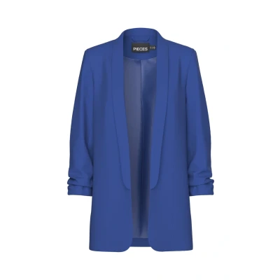 Image of PIECES Women&#039;s Pcbosella 3/4 Blazer Noos Blazer, Mazarin Blue, S