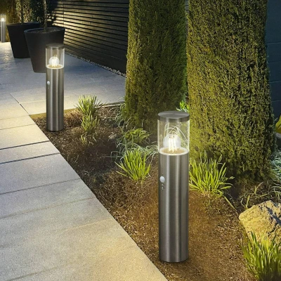 Image of LEDVANCE Endura Classic Ebro path light, stainless steel, sensor