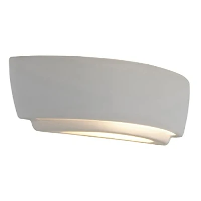 Image of Kyo 1 Light Indoor Wall White Ceramic Plaster, E27
