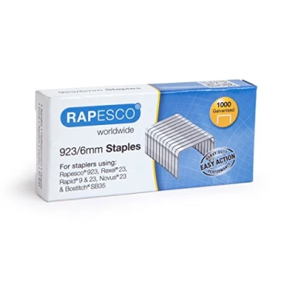 Image of Rapeso 1235 923/6 mm Galvanised Staples, Type 23, Box of 1000