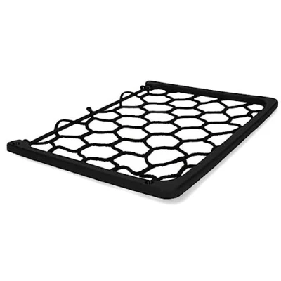 Image of cartrend Caravan Storage Net Screw On Black Elastic for Vehicles and Interior Universal Use 31 cm x 21