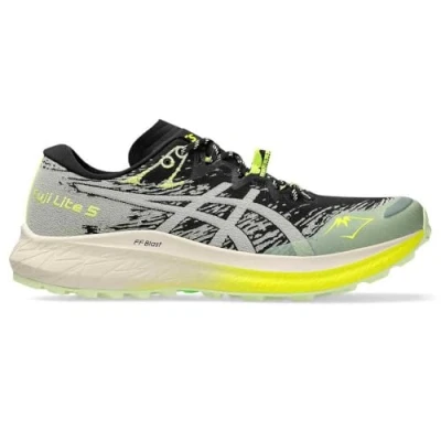 Image of Asics FUJI LITE 5 Trail running shoes, Women&#039;s, Size: 9.5, Black/oatmeal Textile/synthetics