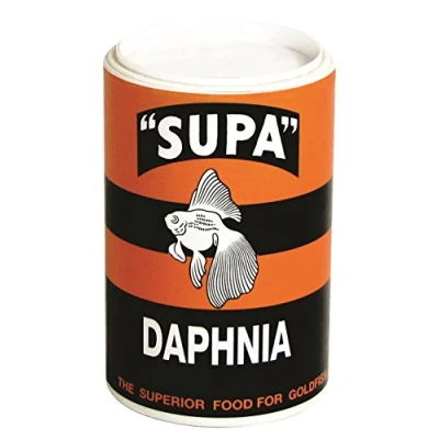 Image of Supa Large Daphnia Fish Food Drum, 125 ml, Pack of 4, High In Protein, Nutritious Natural Aquarium Food,