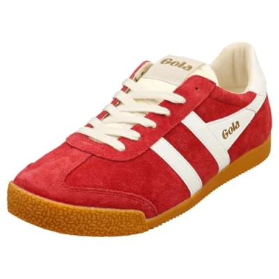 Image of Gola ELAN Mens Casual Trainers in Red White 8 UK
