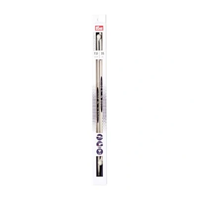 Image of Prym Single Point Ergonomic Knitting Pins/Needles (Pair) 7mm x 35cm Length, High performance Synthetic Material, Multi Colour, 38 4 1 cm