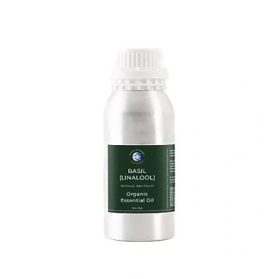 Image of Mystic Moments Organic Basil (Linalool) Essential Oil 500g Pure &amp; Natural for Diffusers, Aromatherapy Massage Blends Vegan GMO Free