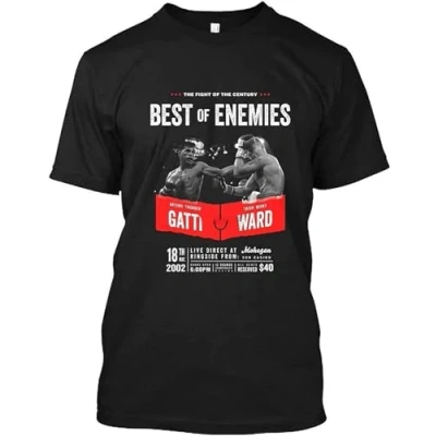 Image of Dmnteestore Arturo Gatti Vs Micky Ward Boxing Shirt Unisex for Men Women T Black L