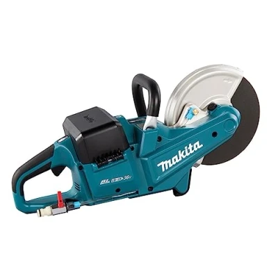 Image of Makita DCE090ZX1 Twin 18V (36V) Li ion LXT Brushless 230mm Disc Cutter Batteries and Charger Not Included, Blue/Black