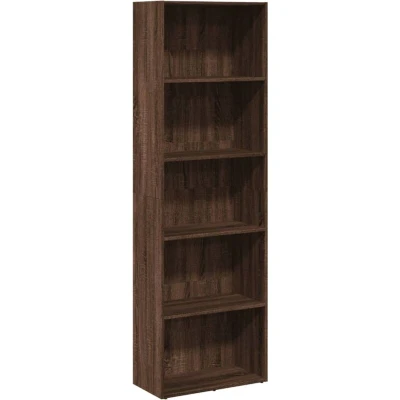 Image of vidaXL Bookcase Brown Oak 60x30x189 cm Engineered Wood