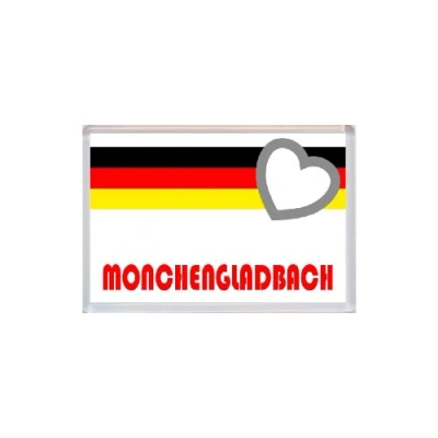 Image of Monchengladbach Germany Love German Flag, Town &amp; Cities Jumbo Fridge Magnet