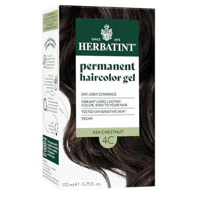 Image of Herbatint Hair Dye 4C Ash Chestnut