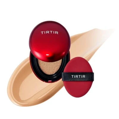 Image of [*Mini Size*] TIRTIR Mask Fit Red Cushion Foundation Japan&#039;s No.1 Choice for Glass skin, Long Lasting, Lightweight, Buildable Coverage, Semi Matte (27C Cool Beige, 4.5g (Pack of 1))
