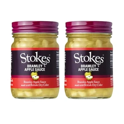 Image of Stokes Sauces Bramley Apple Sauce with Cider 240g (Pack of 2)