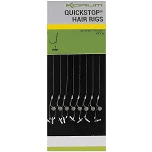 Image of Korum Big Fish Braided Hair Rigs 6&quot; 8pcs Size 12 Barbless Carp rig