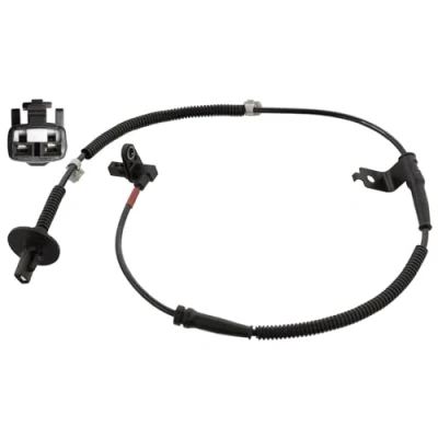 Image of 956712B100 ABS Sensor BLUE PRINT ADG071109 Front Axle Right with retaining strap 830mm HYUNDAI: SANTA FE 2