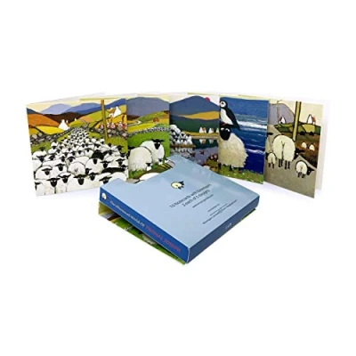 Image of Whimsical World of Thomas Joseph Greeting Cards 10 Sheep Notelets with envelopes All Occasion Blank Thankyou Card, Birthday Sympathy Card Pack 3