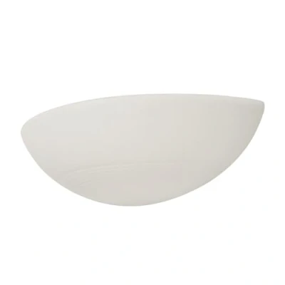 Image of LITECRAFT Wall Light Ceramic Ribbed Uplighter E14 Fitting Ivory