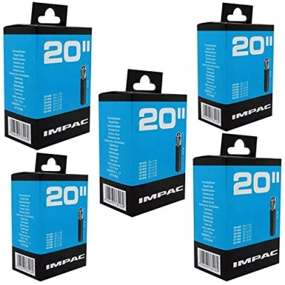 Image of Impac 20&quot; x 1.50 2.35 Bike Inner Tubes Schrader Valve (Pack of 5)