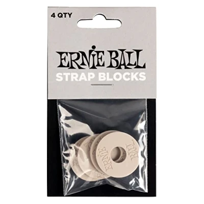 Image of Ernie Ball Strap Blocks 4pk Gray