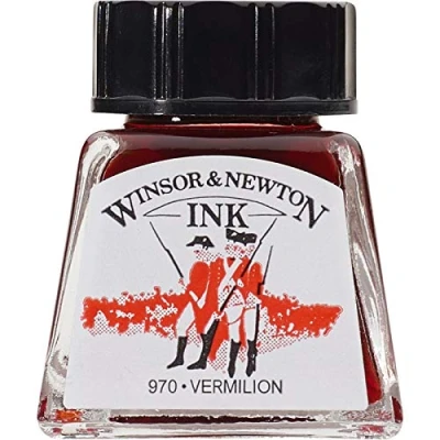 Image of Winsor &amp; Newton Drawing Ink Bottle, 14 ml Vermilion