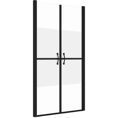 Image of vidaXL Shower Door Half Frosted ESG (78 81)x190 cm