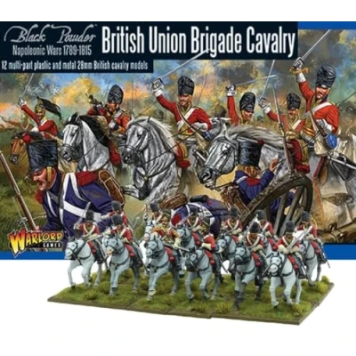 Image of British Union Brigade Cavalry 28mm Scale Plastic Miniatures for Black Powder by Warlord Games Highly Detailed Napoleonic Era Table top Wargaming
