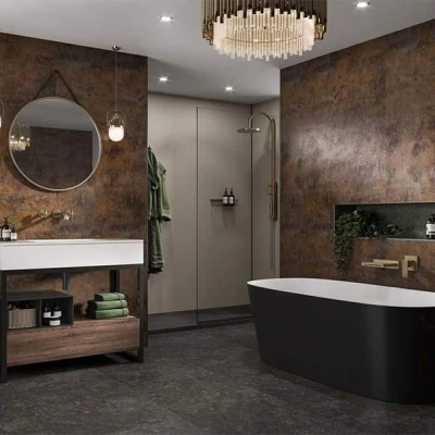 Image of Multipanel Linda Barker Corten Elements Wall Panel Unlipped 2400 x 598mm
