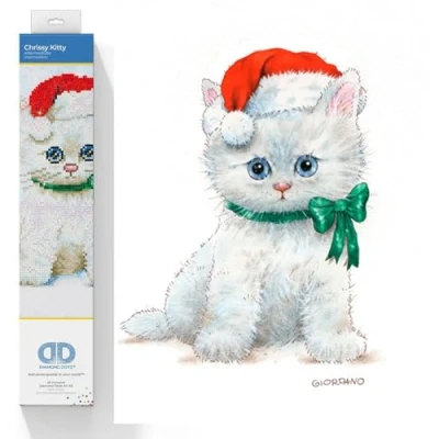 Image of DIAMOND DOTZ Painting, Beginner Kit, Chrissy Kitty, 27 x 35cm