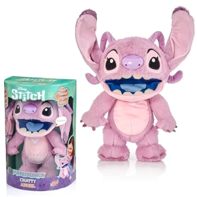Image of WOW! STUFF: Disney Chatty Angel Animatronic Plush Puppet Over 100 Action &amp; Sound Combinations, Lip Sync Technology, Dual Play Puppetronics, Mood Control