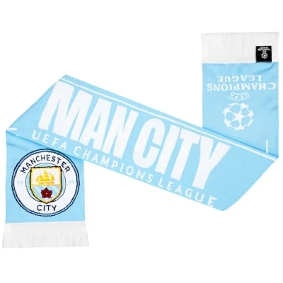 Image of Manchester City F.C. Scarf for Men and Teenagers Cosy Neck Scarf, Man Gifts