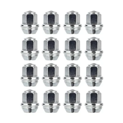 Image of RYBO Set of 16 Alloy Wheel Nuts M12 x 1.5, Taper, 19mm Hex, Compatible With Ford Wheels &amp; More