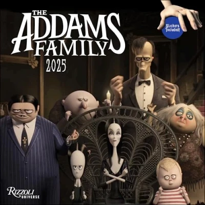 Image of The Addams Family 2025 Wall Calendar: Original Universe Kalender [Mehrsprachig] [Kalender]