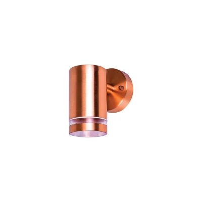 Image of Outdoor Stainless Steel GU10 Down Wall Light Copper Integral LED
